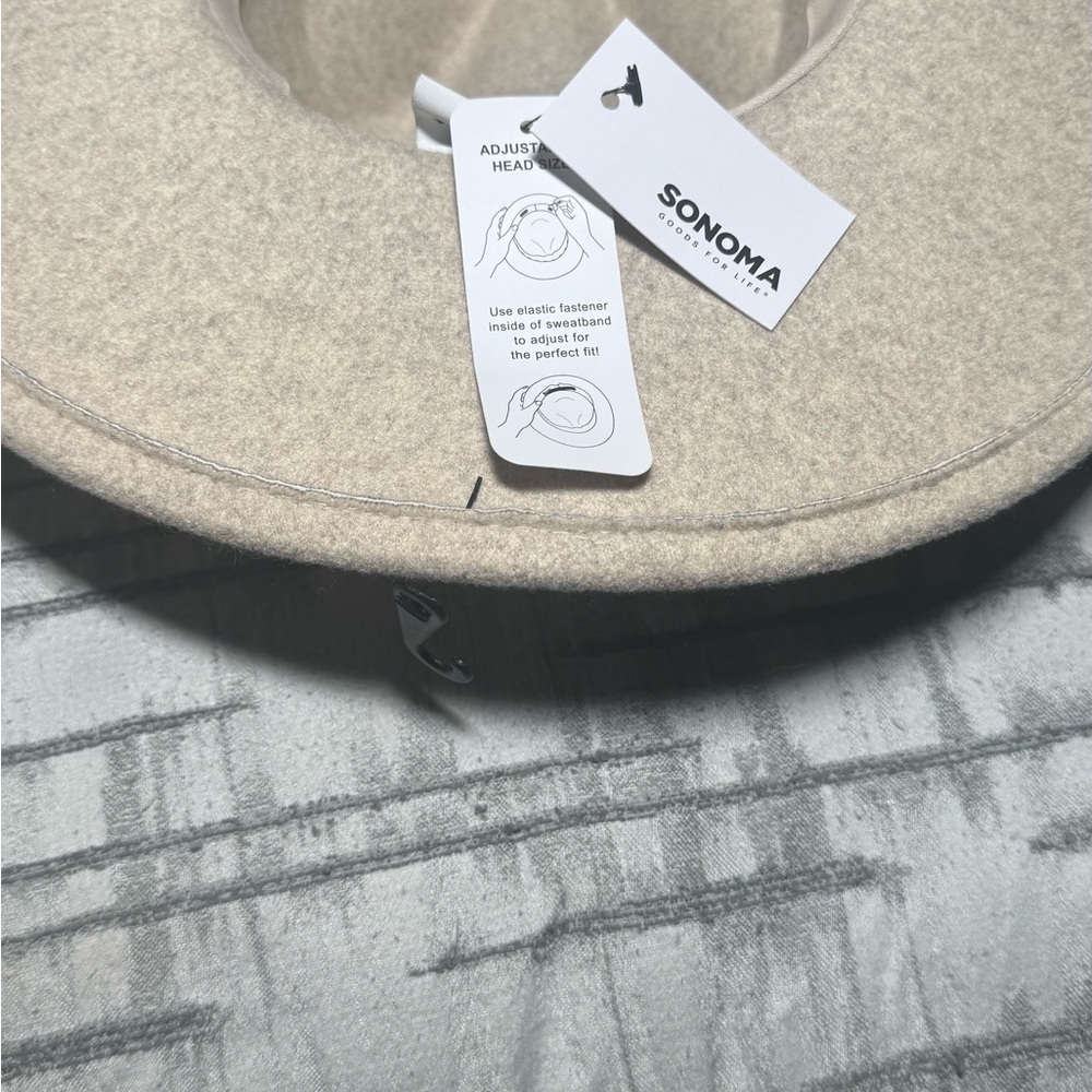 Sonoma Cream Wide-Brim Felt Fedora with Band - Picture 5 of 5